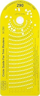 Jasper 290 Circle Cutter Router Jig - Router Circle Cutting Jig Cuts Perfect Circles from 1 1/2” to 18 3/16” D - Circle Cutting Jig Fits Most Popular Trim Compact and Cordless Routers