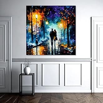 - The Castle Decor Modern Abstract Pasage Painting with Frame Big Size (24X24) Wall Art for Living Room, Bedroom, Drawing Room, Hotels-Wooden Framed-Digital Painting