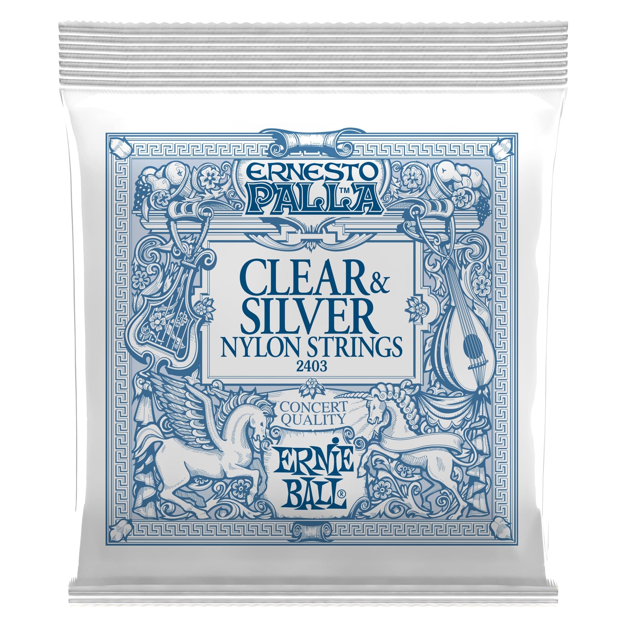 Ernesto Palla Clear and Silver Nylon Classical Guitar Strings