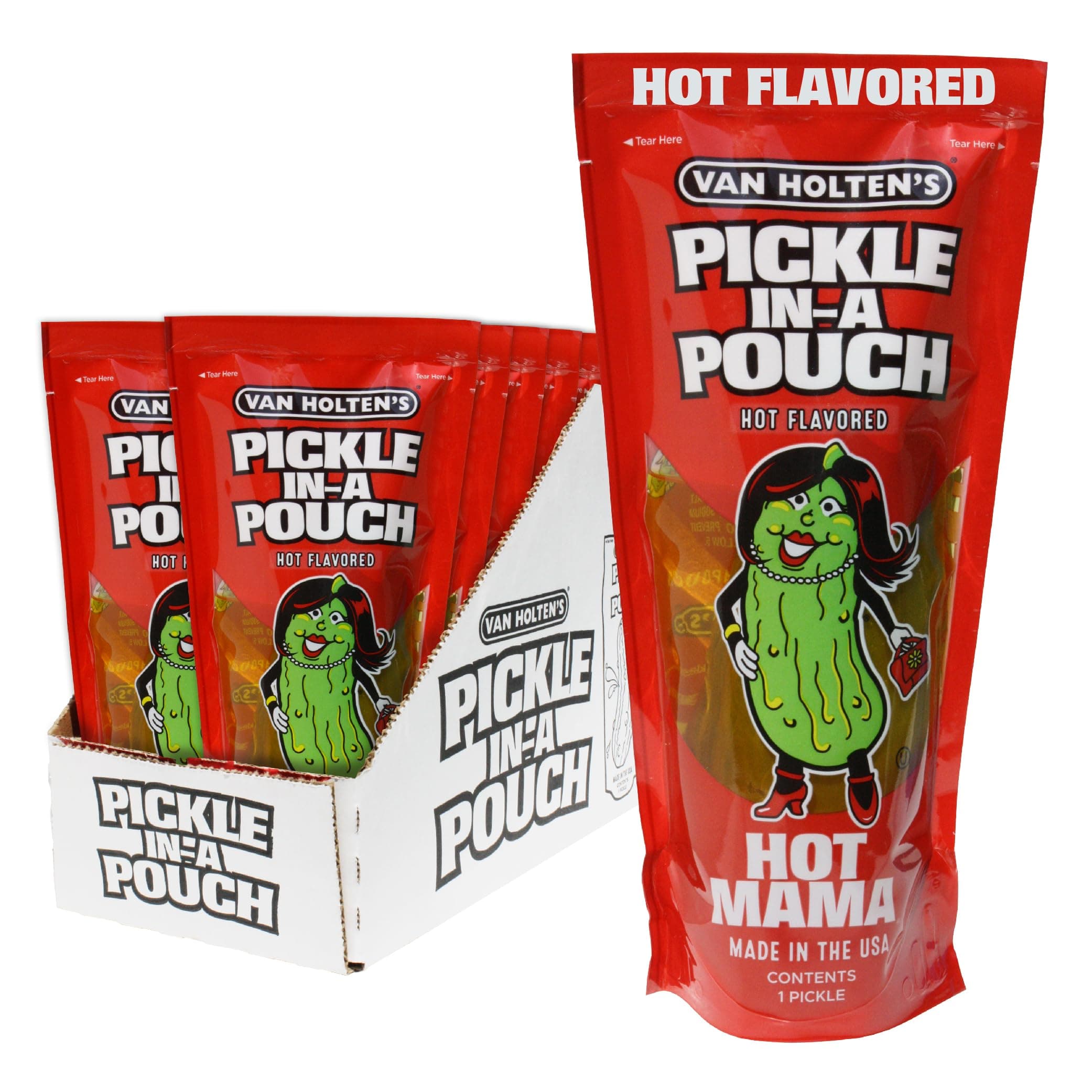 Pickle-In-A-Pouch - Hot Mama, 12 Pack