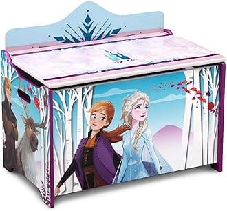 Delta Children Disney Frozen Ii Deluxe Toy Box For Kids, Tb87219Fz, Multicolor, Frozen Ii Deluxe Toy Box, Tb87219Fz, 1 Count Pack Of 1
