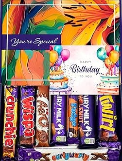 – Benerry Chocolate Gift Box Hamper - 8 Treats Birthday Gift - Dairy Milk Style Sweet Box of Chocolates