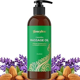 Aromatherapy Massage Oil for Massage Therapy with Pure Jojoba and Almond Oil for Skin Are Enhanced With Relaxing Lavender Essential Oil for Sleep and Wellness Natural Anti Cellulite Body Moisturizer