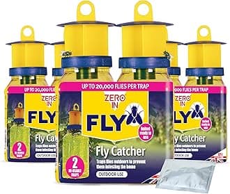 Outdoor Catcher - Ready-Baited Outdoor Fly Trap, Triple Pack - Non-Toxic, Insect Trap to Attract & Trap Bugs - Suitable for Garden & Outdoor Use, Lasts up to 2-3 Weeks