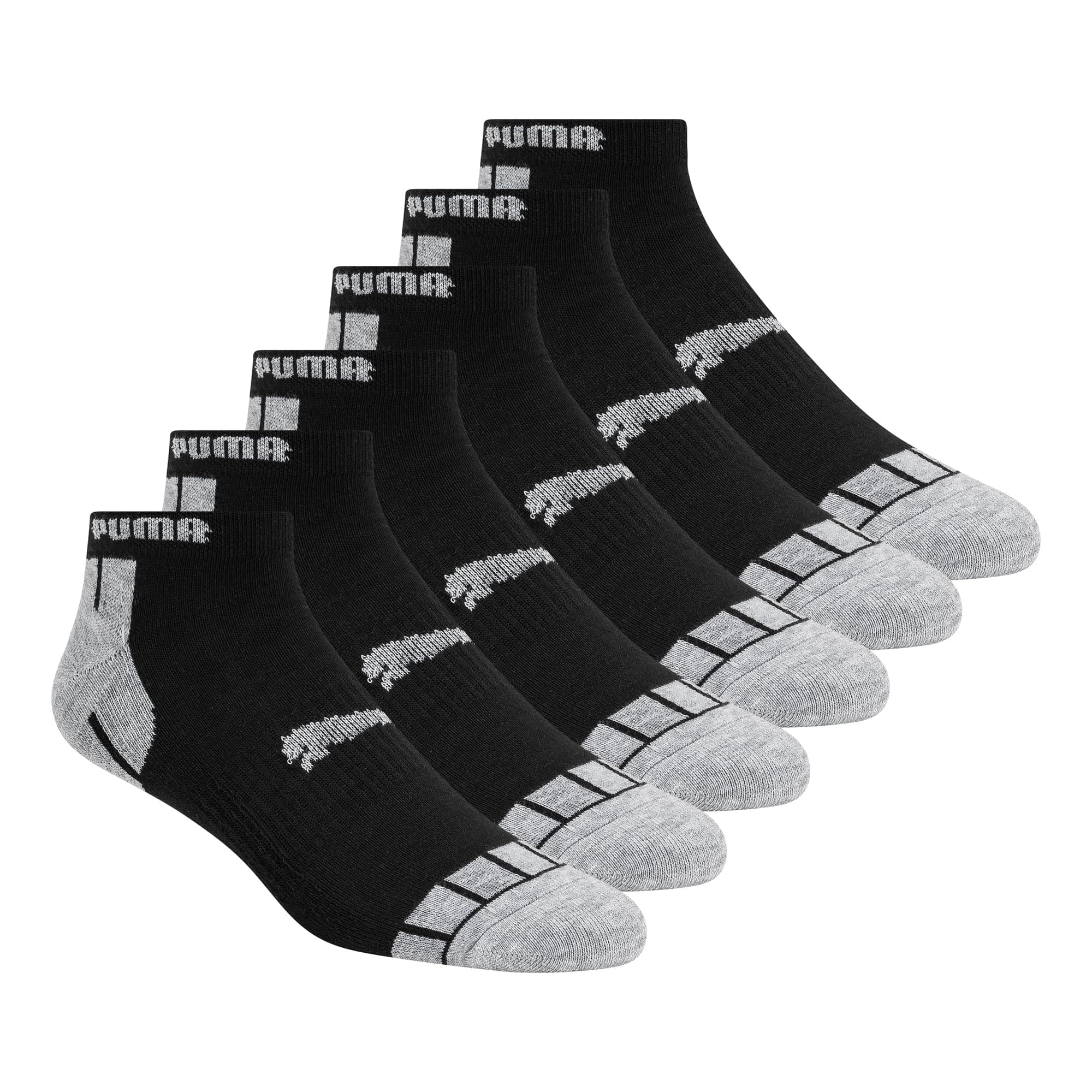 PUMA Men's 6 Pack Low Cut Socks