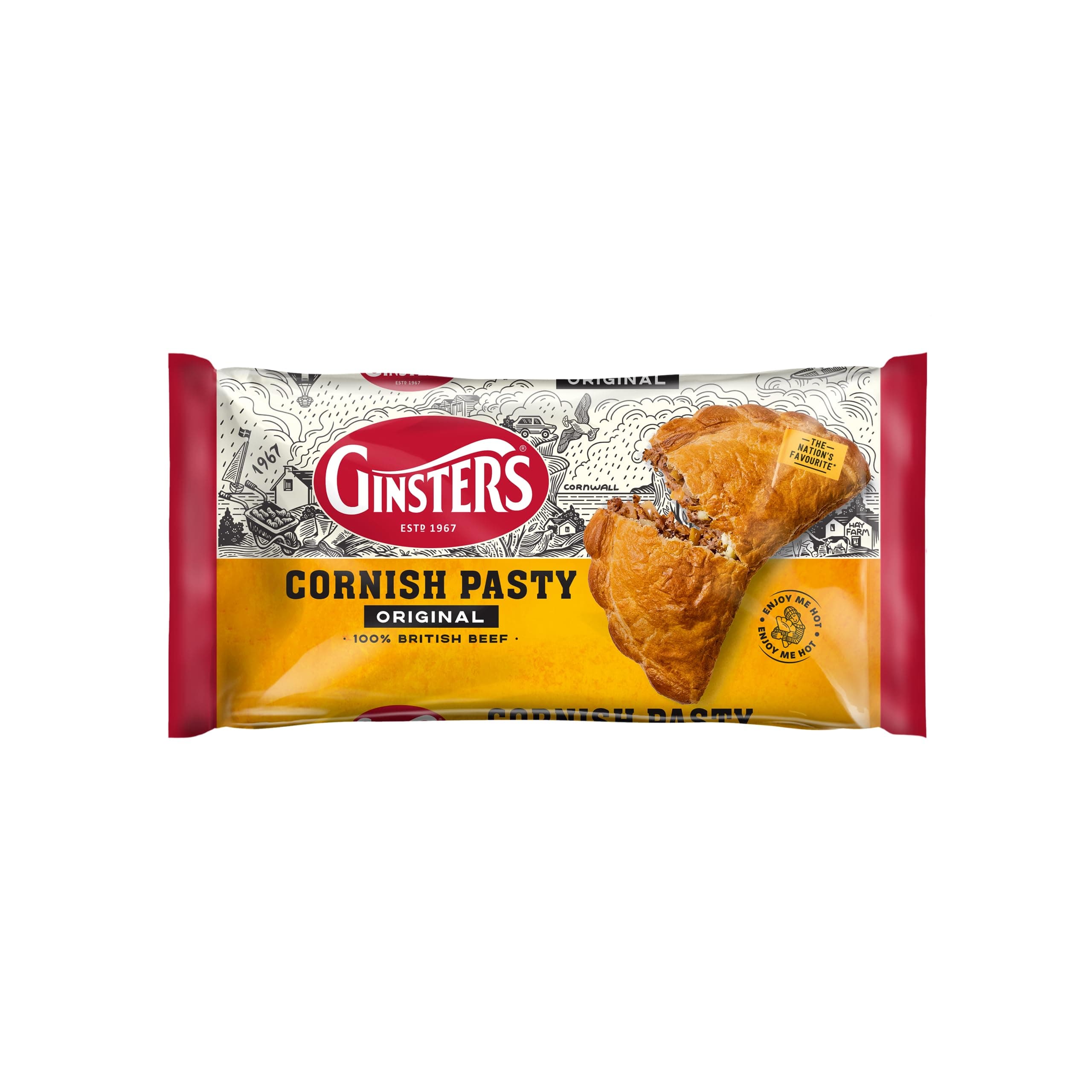 Ginsters Original Cornish Pasty, 227g