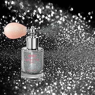 Boko Body Glitter Spray, Silver Glitter Spray for Sparkling Body Face Hair Nail Clothes, Hair Glitter Spray Body Shimmer Powder for Highlighter Makeup Festival Concert Party Rave Accessories
