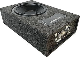 CS-10 (Grey) 10 inch Automtive Compact Subwoofer System with builtin Amplifier 1800 Max Power, Best Suitable for CNG Fitted Cars, Small Cars, Truck, Tempo and Auto Rikshow etc.