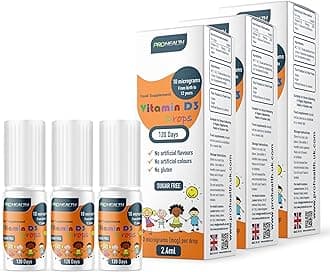 ProHealth 10 UG 120 Drops- Daily Vitamin D3 Supplement for Infant and Young Children (Pack of 3)