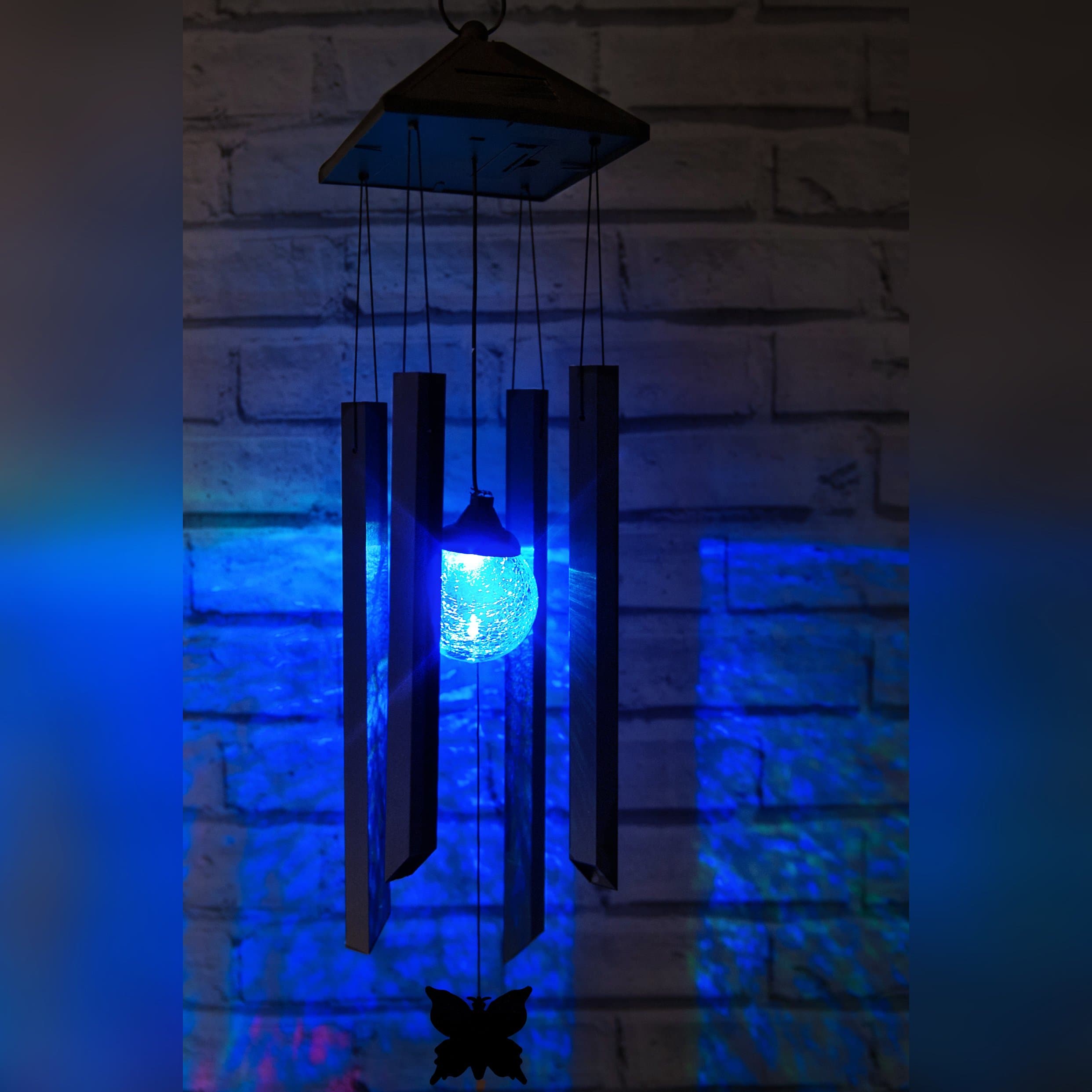 Colour Changing Solar Wind Chimes Light - Waterproof and comes with Built-in Night Sensor – Decoration Ornaments Lantern Alternative – Ideal Lamp for Hanging on Trees, Outdoor, Garden, Fence, Patio, Yard, Walkway, Driveway, Outside Wall, Garage, Shed, Path by SPV Lights: The Solar Lights & Lighting Specialists (Free 2 Year Warranty Included) [Energy Class A+++]