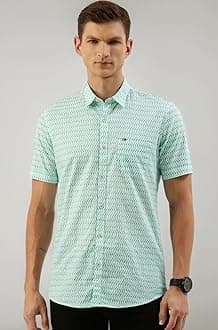 Peter England Men's Cotton Slim Fit Shirt