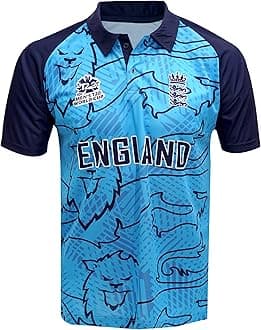 England ODI Cricket Jersery Worldcup T20 Shirt (US, Alpha, Large, Regular, Regular, Blue)