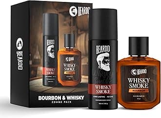 Whisky Smoke Deodorant 120ml & Bourbon Perfume 50ml for Men Giftset | Eau De Parfum & Body Spray | Spicy, Woody - Oudh | Long Lasting Mens Perfume | Date night fragrance | Rakhi Gift for Brother | Gift for boyfriend | Gift for Men | Gift for Brother