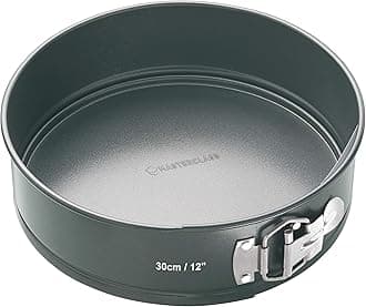 MasterClass Non-Stick Spring Form Loose Base Cake Pan Round 30cm (12"), Sleeved - Grey