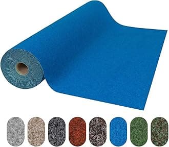 Floordirekt Wonder Colour Garden Matting, Lawn Carpet Balcony Rug, Durable and Weather Resistant Outdoor Matting, Lawn Turf Carpet, Balony Patio Matting (Blue, 100 x 1200 cm)