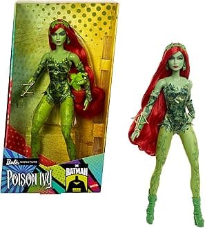 Barbie Signature Poison Ivy Collector Doll with Posable Body, Iconic Outfit, & Accessories, DC Batman 85th Anniversary Collectible, HRM51