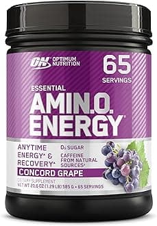 Optimum Nutrition (ON) Amino Energy BCAA Drink - 65 Servings (Concord Grape)