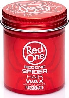 Redone Spider Hair Wax Passionate 100ml | Maximum Control | Flexible Grip and Texture Inserts | Medium Shine Look | Women's and Men's Waxing | Ultra Hold Effect | All Hair Types