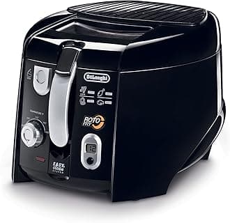 DELONGHI D28313UXBK Roto Deep Fryer, Black/Silver Home Supply Maintenance Store