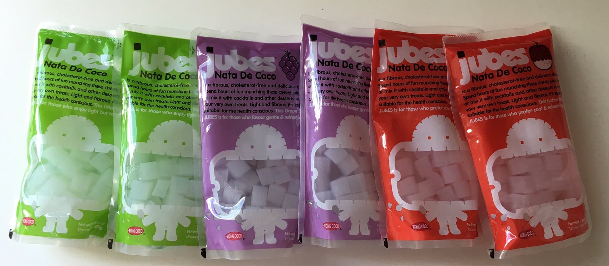 JUBESJubes Nata De Coco Pack of 6 (Assorted Combo)