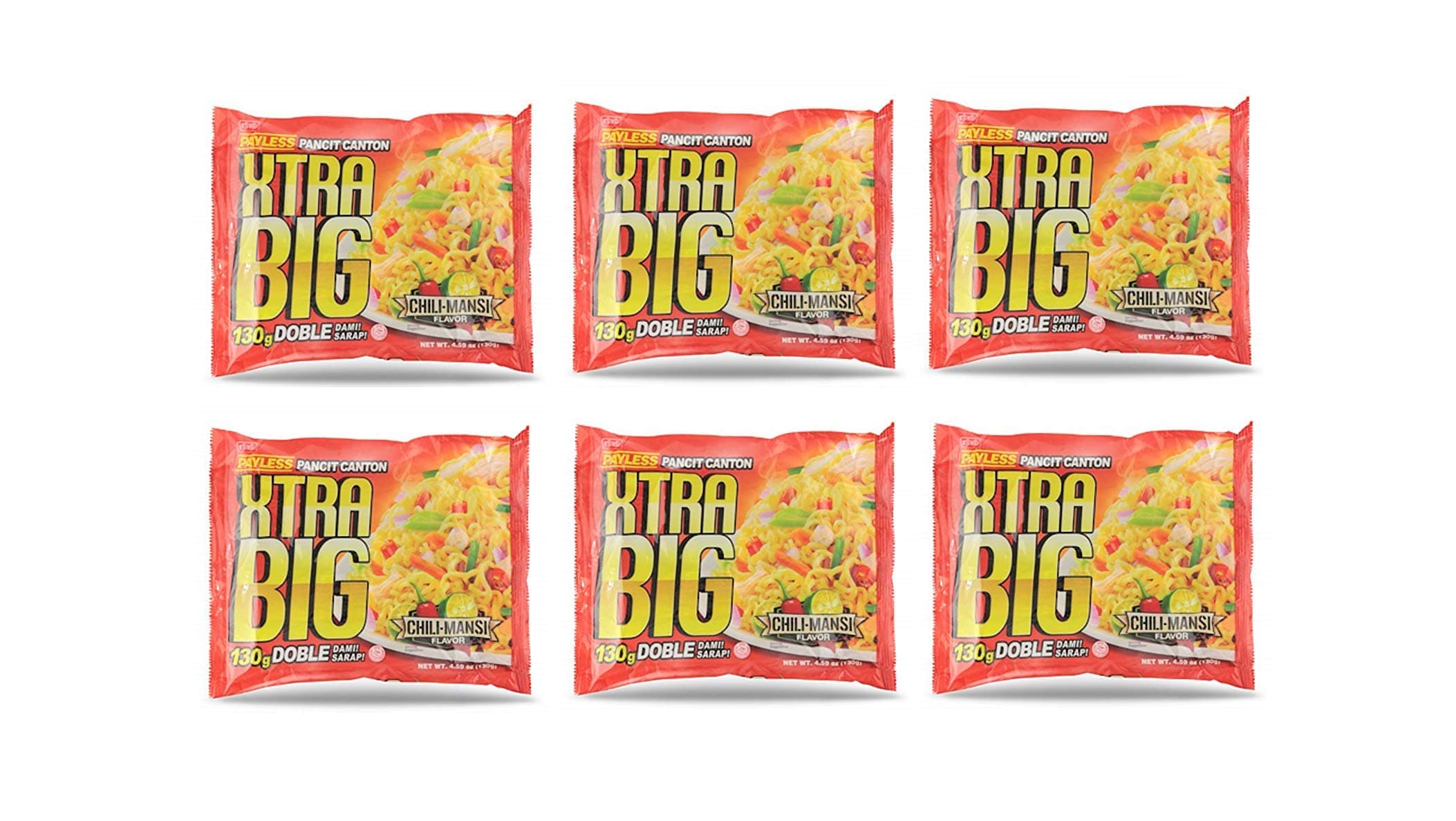 Pancit Canton Xtra Big (Chilimansi, 6 Pack)