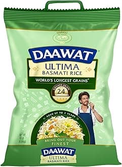 Ultima Basmati White Rice - Authentic Extra Long Grain Basmati Rice - 10 lb Bag