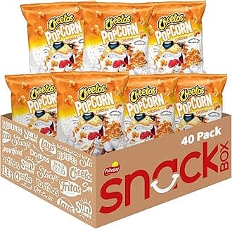 Cheetos Popcorn, Cheddar, 0.625 Ounce (Pack of 40)