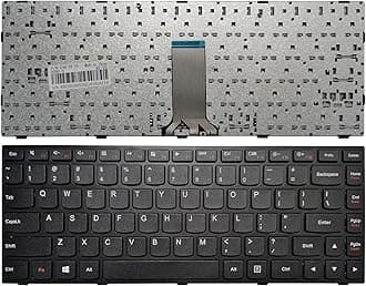 Laptop Replacement Keyboard Fit Lenovo IdeaPad G40-30 G40-45 G40-70 G40-80 G41-35 Flex 2-14D US Layout (Black Frame)