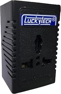 220V to 110V Stepdown Lucky Tech® Voltage Converter 2500W USA to India Universal 3 Pin Input Plug (Wave Form) (2500 Watt)