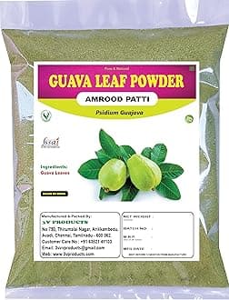 3V PRODUCTS: Guava Leaf Powder 150g | Amrood Patti | Koiya ilai | Psidium Guajava Powder