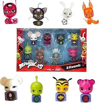 Miraculous - Pack of 8 Kwamis - Mini Figures Collection - Game Box Set with 8 Kwamis - Small Cute Miraculous Ladybug Figures - Toy from 4 Years - P50532