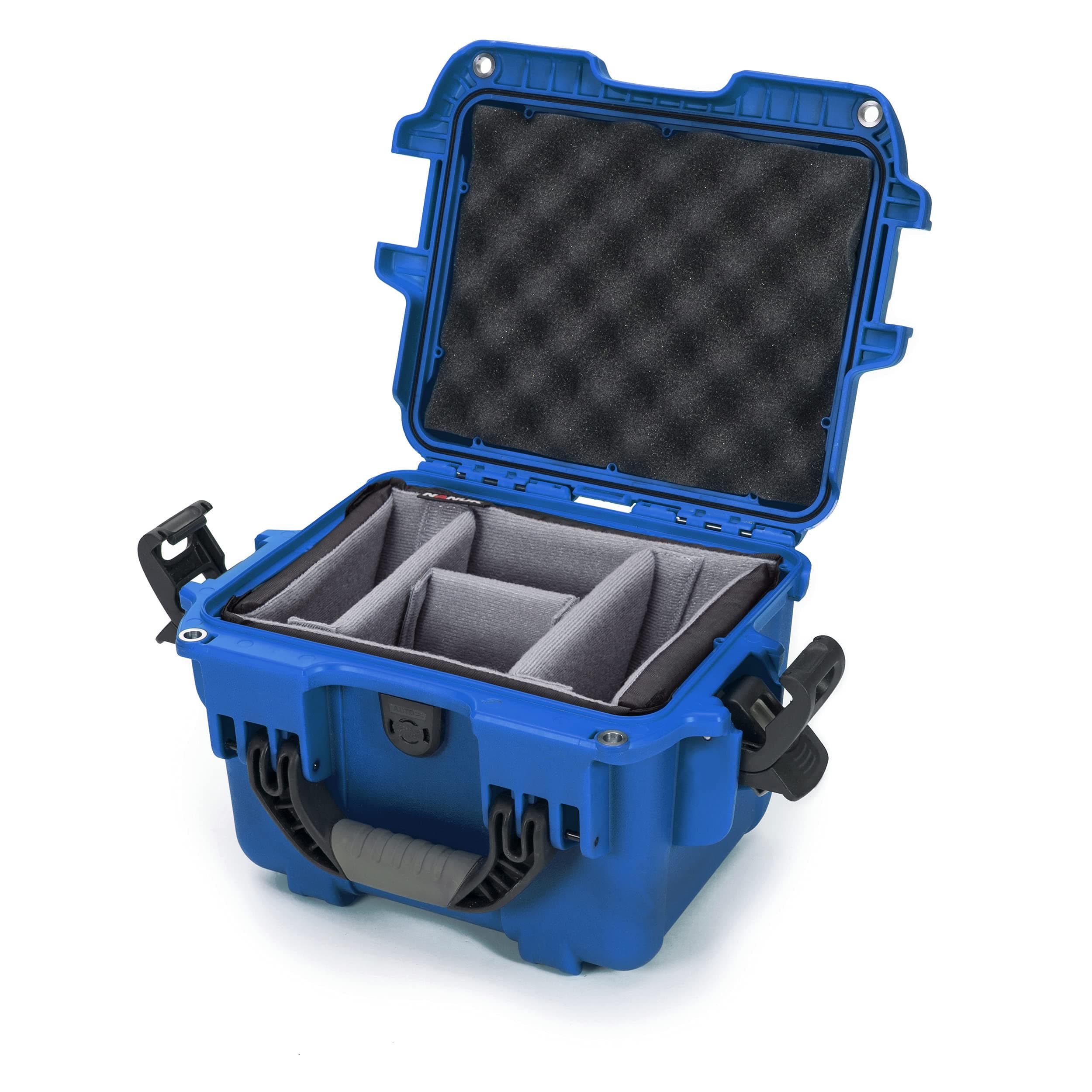 908 Waterproof Hard Case with Padded Divider - Blue
