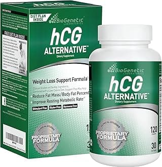 BioGenetic Laboratories hCG Alternative - Weight Loss Pills and Fat Burner for Men and Women - Boosts Metabolism Supports Healthy Diets - Alternative Formula - 30-Day Supply (120 Capsules per Bottle)