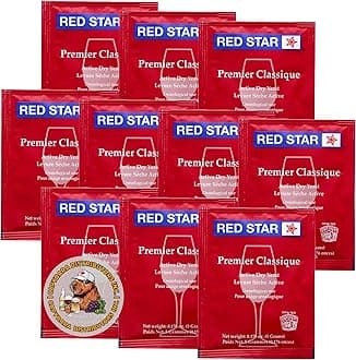 Red Star Premier Classique Wine Yeast (10 Pack) - Great for Making Wine Cider Mead Kombucha at Home - 5 g Sachets - Saccharomyces cerevisiae - Sold by CAPYBARA Distributors Inc.
