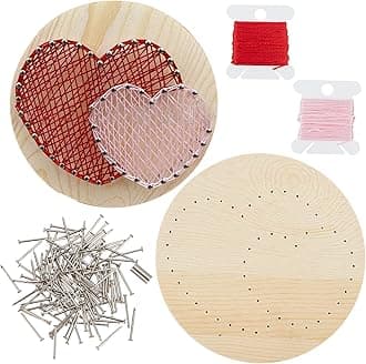 GORGECRAFT Heart String Art Kit Craft Cupcake All Necessary Accessories And Frame For Adults Crafts Kit Arts Projects Home Wall Decorations Unique Gift Wall Decor