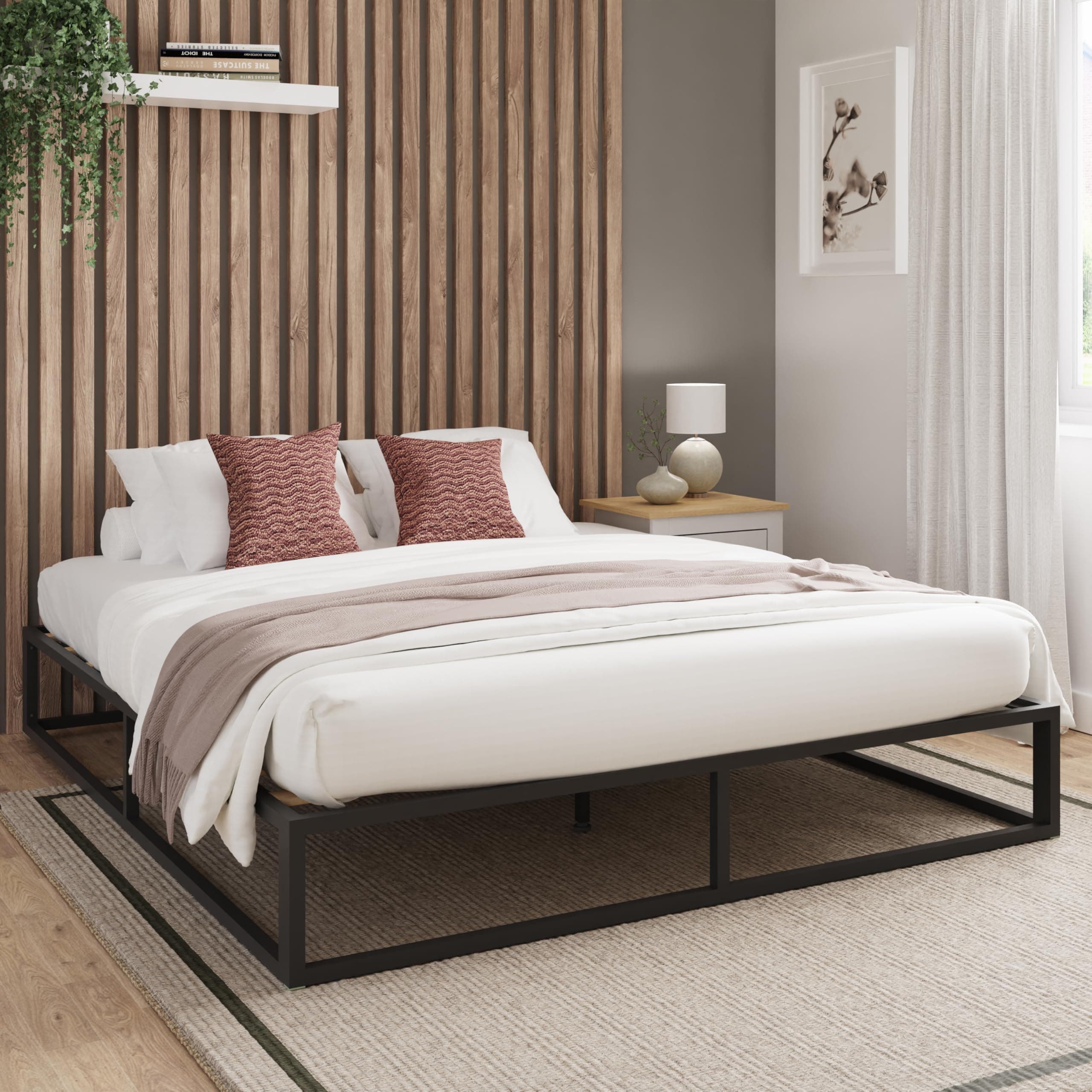 GFW Urban Metal Platform Double Bed Bed Frame