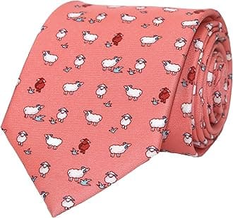 100% Silk Ties for Men Handmade Neckties with Animal Printed Patterns+Gift box …