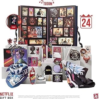 Netflix Gift Box - 2025 Advent Calendar with 24 Collectibles | Premium Gifts & Toys from 7 Iconic Series Like Stranger Things, Squid Games & Outer Banks | Christmas or Birthday Gifting for Fans