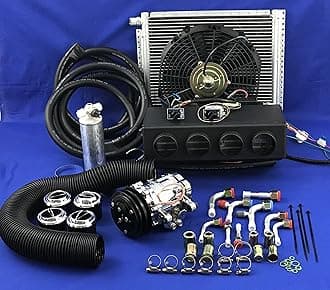 CAR AIR CONDITIONER KIT UNIVERSAL UNDER DASH EVAPORATOR AND AC COMPRESSOR A/C KIT 432 7B10