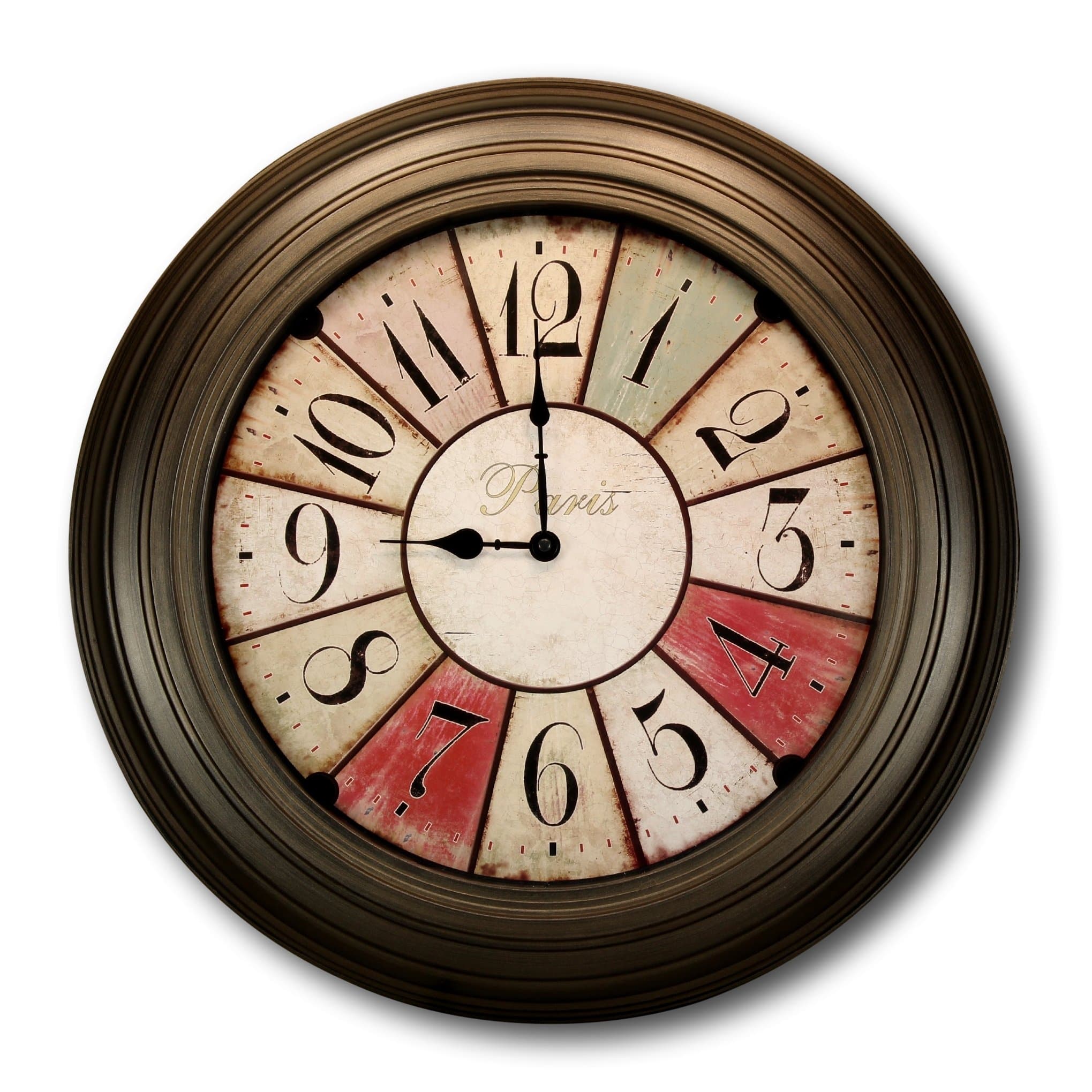 21 Inch Tuscan Wall Clock with Elegant Paris Theme by bogo Brands