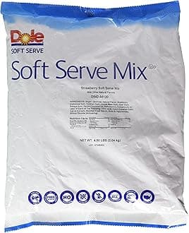 Dole Soft Serve Mix, Strawberry, 18.5 Pound (Pack of 4)