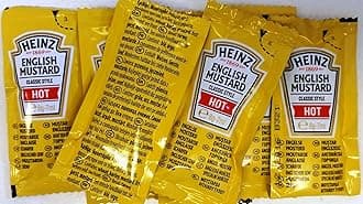 25 x Heinz English Mustard - Individual 5g sachets