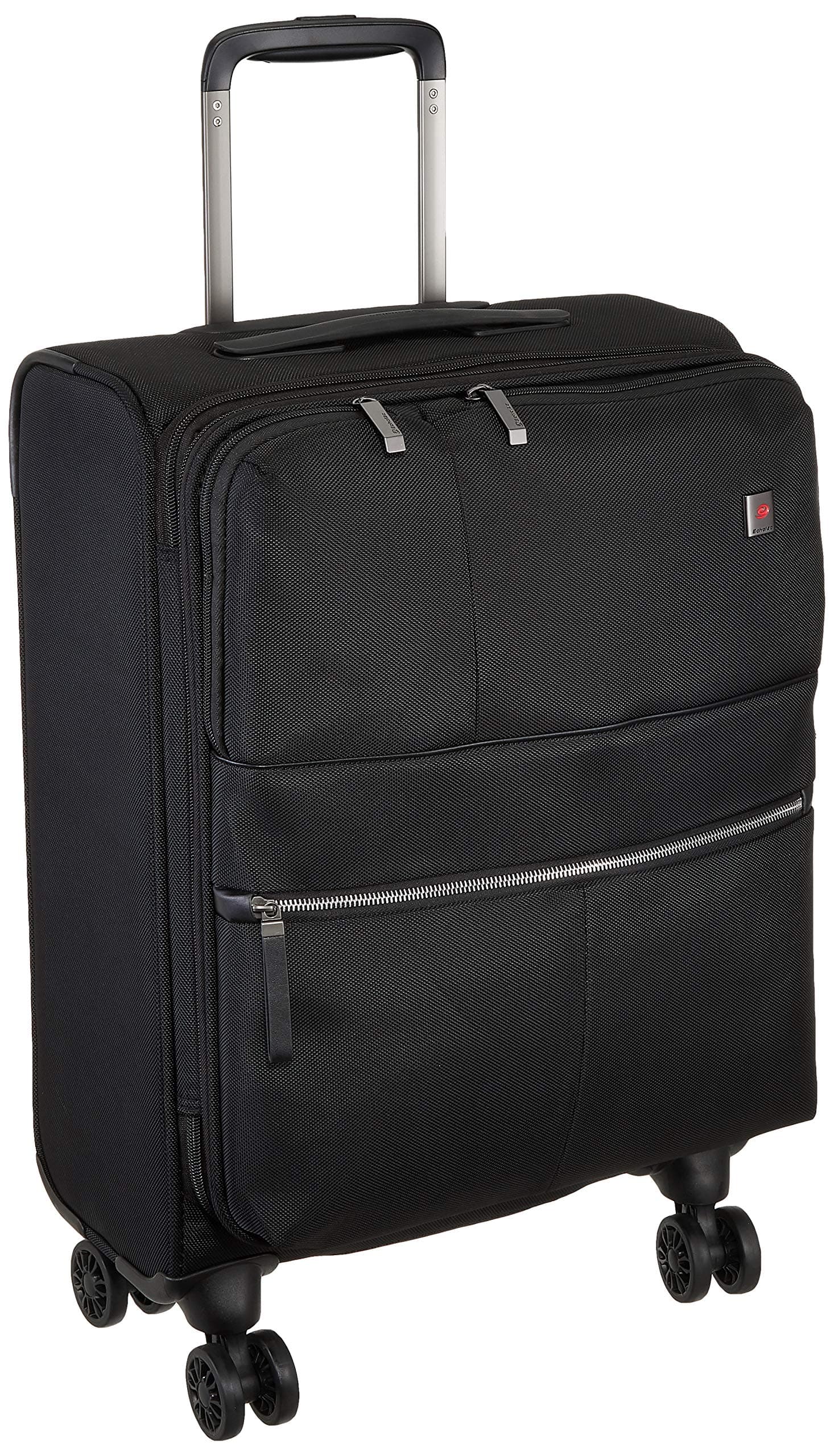 ECHOLAC Polyester 15 inch 56 cms Black Softsided Cabin Luggage (CT714A)