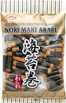 JFC Nori Maki Arare Rice Crackers, 3 Ounce