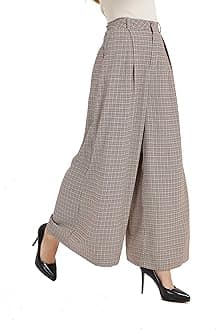 Women High Waist Casual Wide Leg Long Palazzo Pants Trousers Regular Size