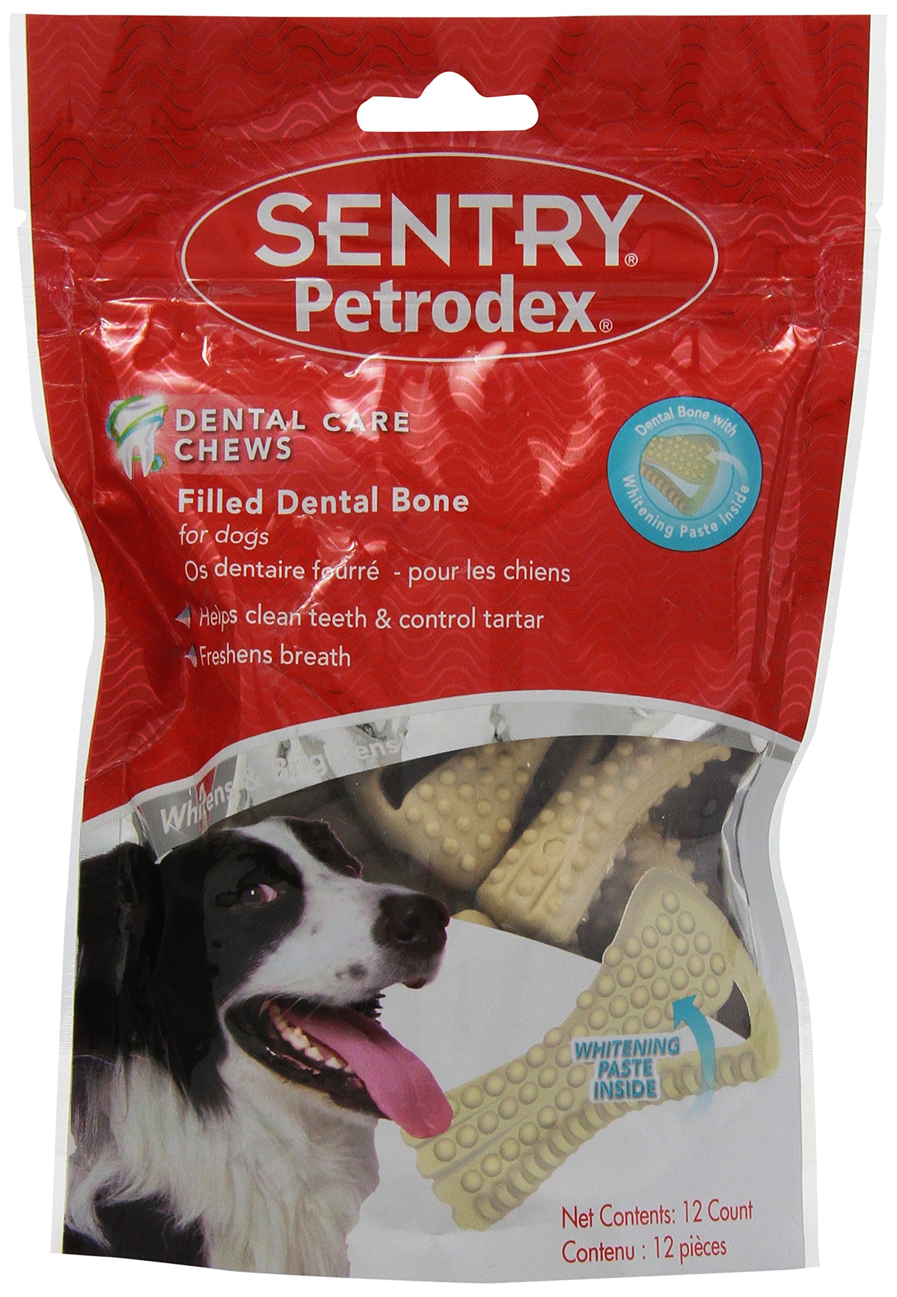 Sentry 12 Count Petrodex VS Filled Dental Paste Bone for Small Dogs