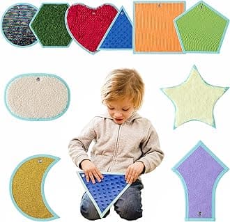 ODOXIA Sensory Mats for Autistic Children | Sensory Tiles for Kids | Sensory Wall Panel | Sensory Mats (Shapes) | Sensory Toys | Sensory Room Equipment | Sensory Disorder Toys for Tactile Play