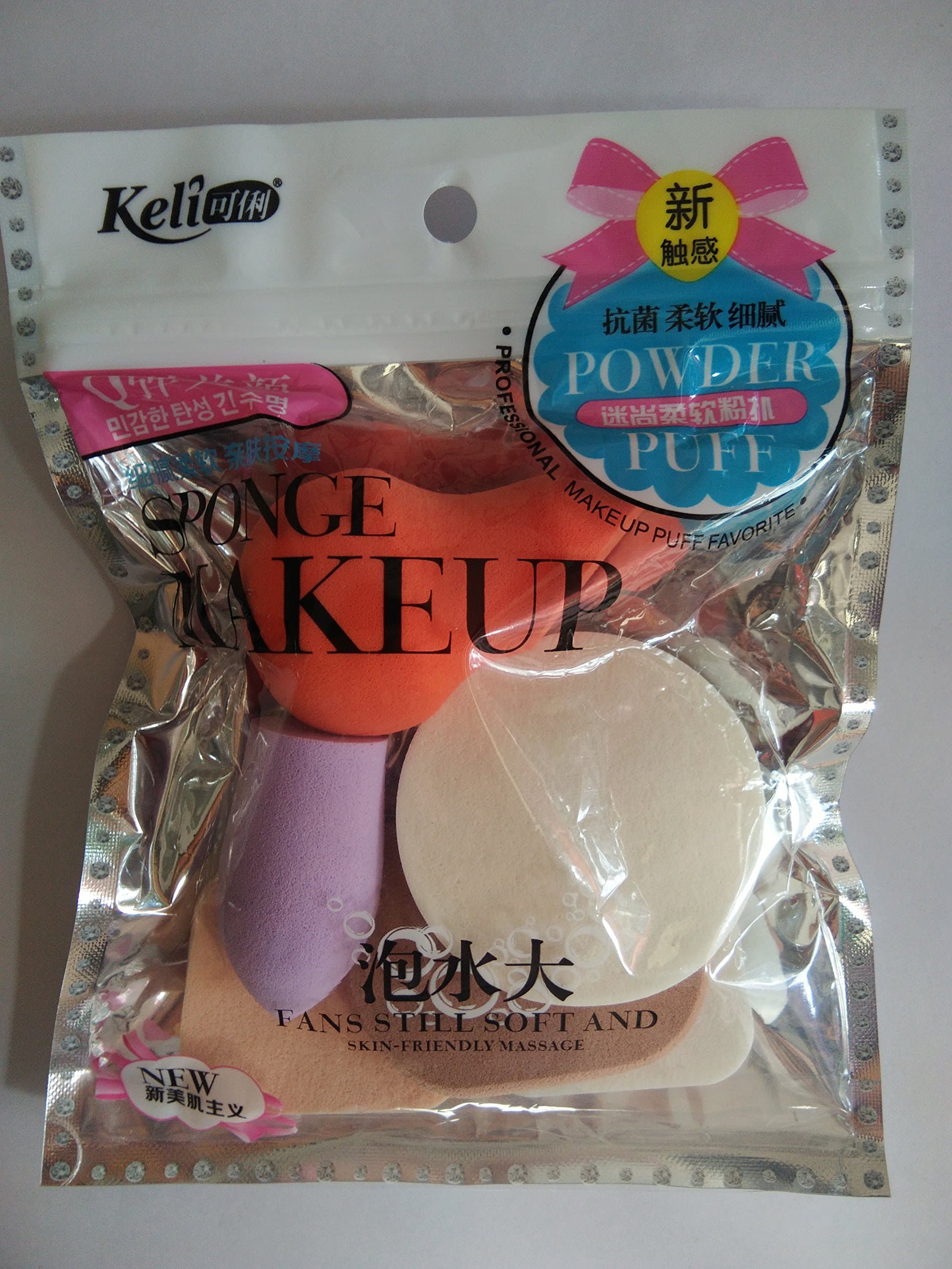 Keli 6-in-1 Makeup Sponge (Multicolour)