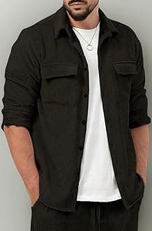 Men Shirt || Rib Design Shirt for Man || Full Sleeve || Casual Style (Packs Also Available) (Rib)