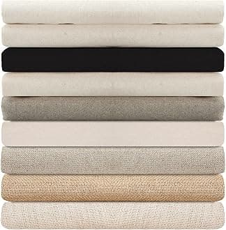 100% Cotton Canvas,Calico & Cotton Linen Mix Fabric for Craft,Paint,Patchwork,Apparel & Light Upholstery.Neotrim Natural Fibres,Eco-Friendly. [100% Cotton Calico (143gsm) - Sample 20x20cm]